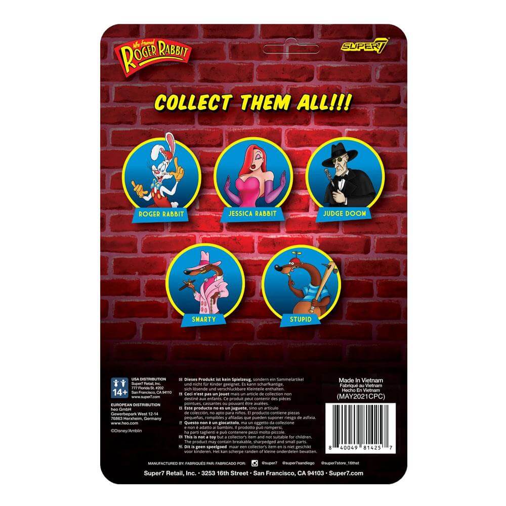 Who Framed Roger Rabbit ReAction Action Figure Roger Rabbit 10cm - Action Figures - Super7 - Hobby Figures UK