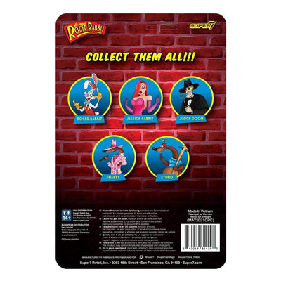 Who Framed Roger Rabbit ReAction Action Figure Stupid 10cm - Action Figures - Super7 - Hobby Figures UK