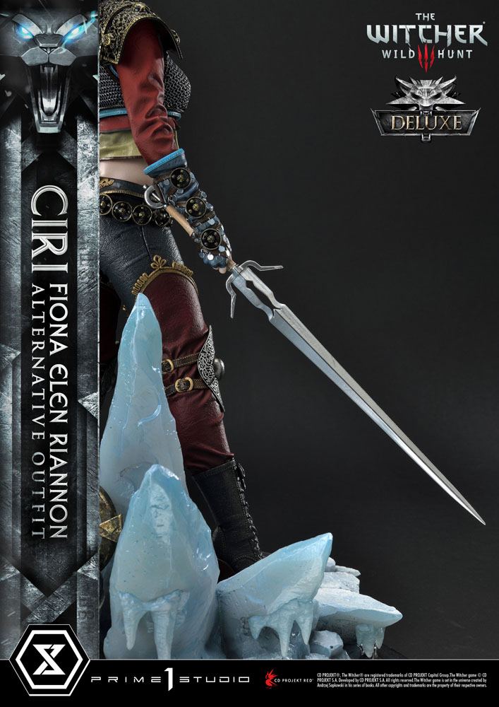 Witcher 3 Wild Hunt Statue 1/4 Cirilla Fiona Elen Riannon Alternative Outfit Deluxe Bonus Version 55cm - Scale Statue - Prime 1 Studio - Hobby Figures UK