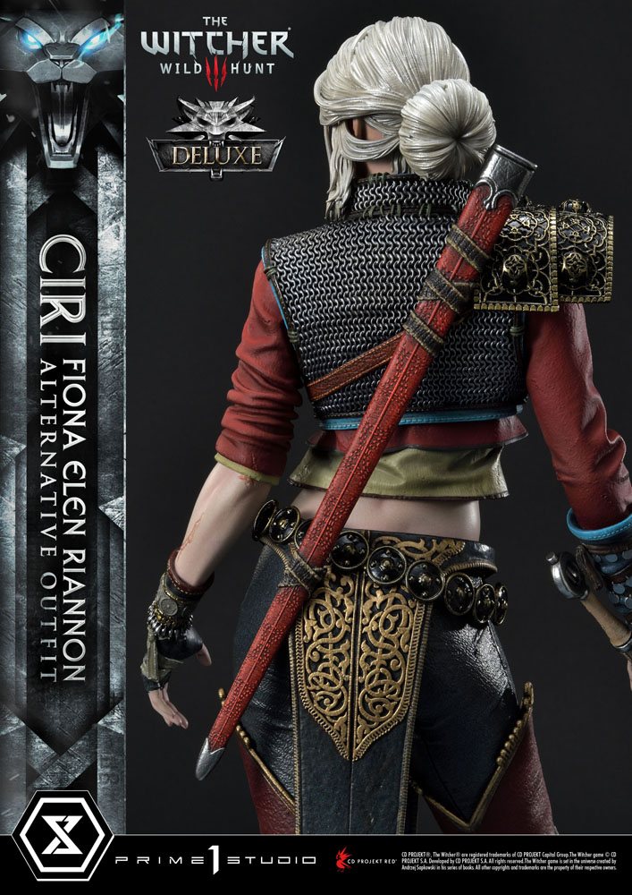 Witcher 3 Wild Hunt Statue 1/4 Cirilla Fiona Elen Riannon Alternative Outfit Deluxe Bonus Version 55cm - Scale Statue - Prime 1 Studio - Hobby Figures UK