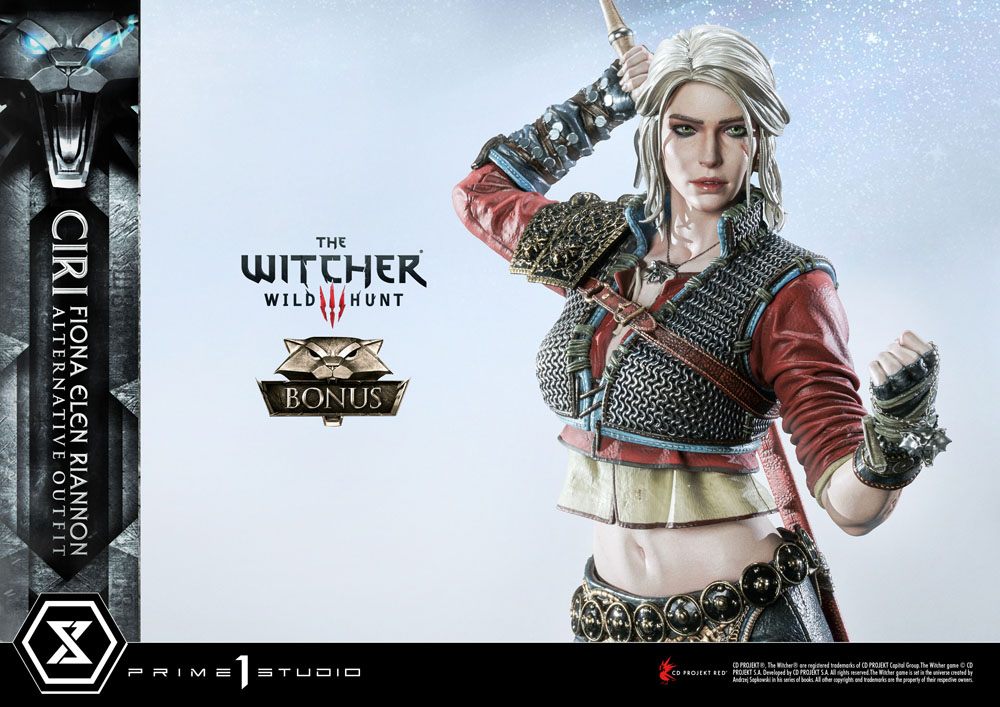 Witcher 3 Wild Hunt Statue 1/4 Cirilla Fiona Elen Riannon Alternative Outfit Deluxe Bonus Version 55cm - Scale Statue - Prime 1 Studio - Hobby Figures UK