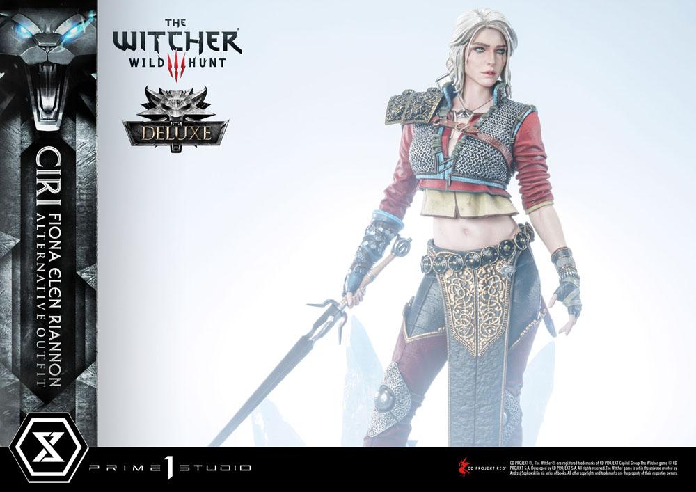 Witcher 3 Wild Hunt Statue 1/4 Cirilla Fiona Elen Riannon Alternative Outfit Deluxe Bonus Version 55cm - Scale Statue - Prime 1 Studio - Hobby Figures UK