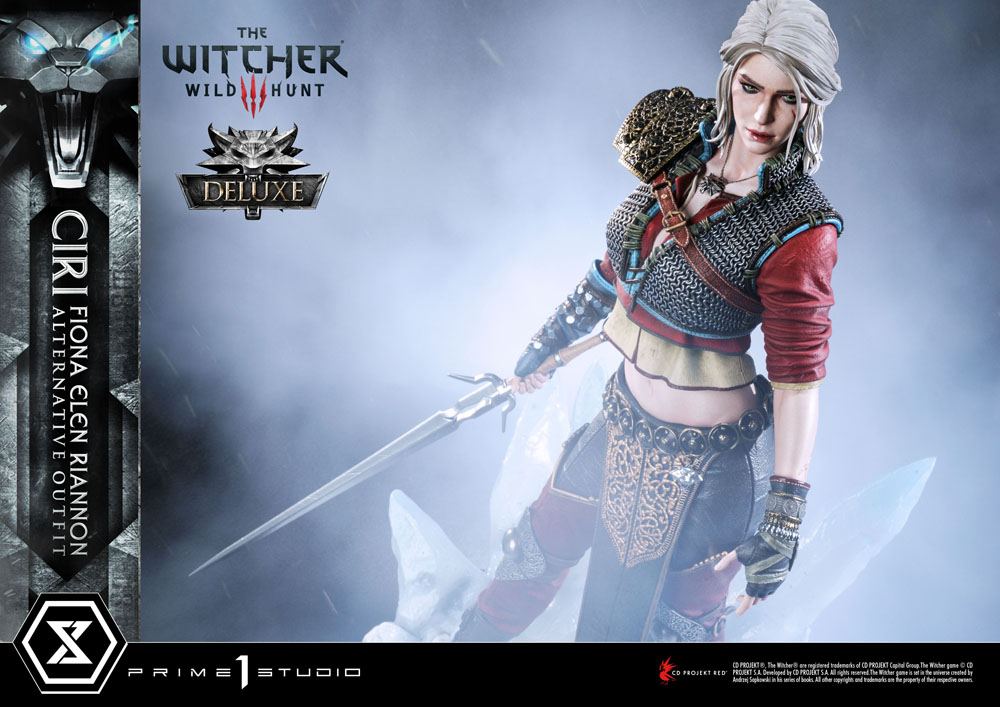 Witcher 3 Wild Hunt Statue 1/4 Cirilla Fiona Elen Riannon Alternative Outfit Deluxe Bonus Version 55cm - Scale Statue - Prime 1 Studio - Hobby Figures UK