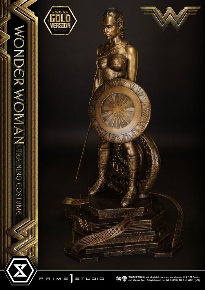 Wonder Woman Statue Wonder Woman Training Costume Gold Version 80cm - Scale Statue - Prime 1 Studio - Hobby Figures UK