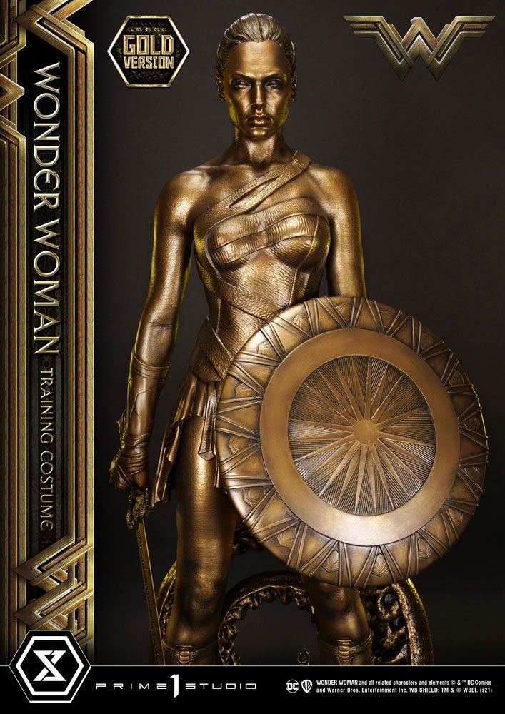 Wonder Woman Statue Wonder Woman Training Costume Gold Version 80cm - Scale Statue - Prime 1 Studio - Hobby Figures UK