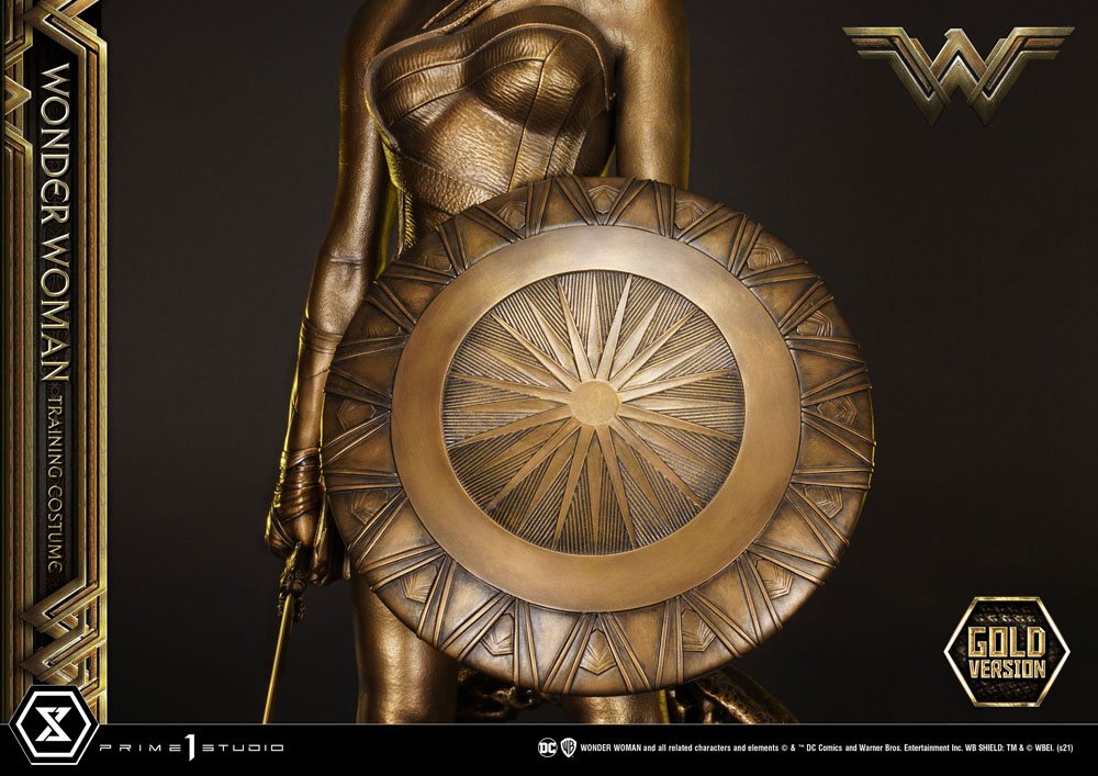 Wonder Woman Statue Wonder Woman Training Costume Gold Version 80cm - Scale Statue - Prime 1 Studio - Hobby Figures UK