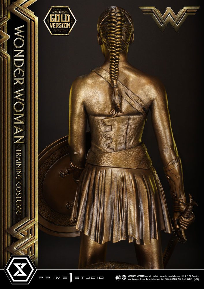 Wonder Woman Statue Wonder Woman Training Costume Gold Version 80cm - Scale Statue - Prime 1 Studio - Hobby Figures UK