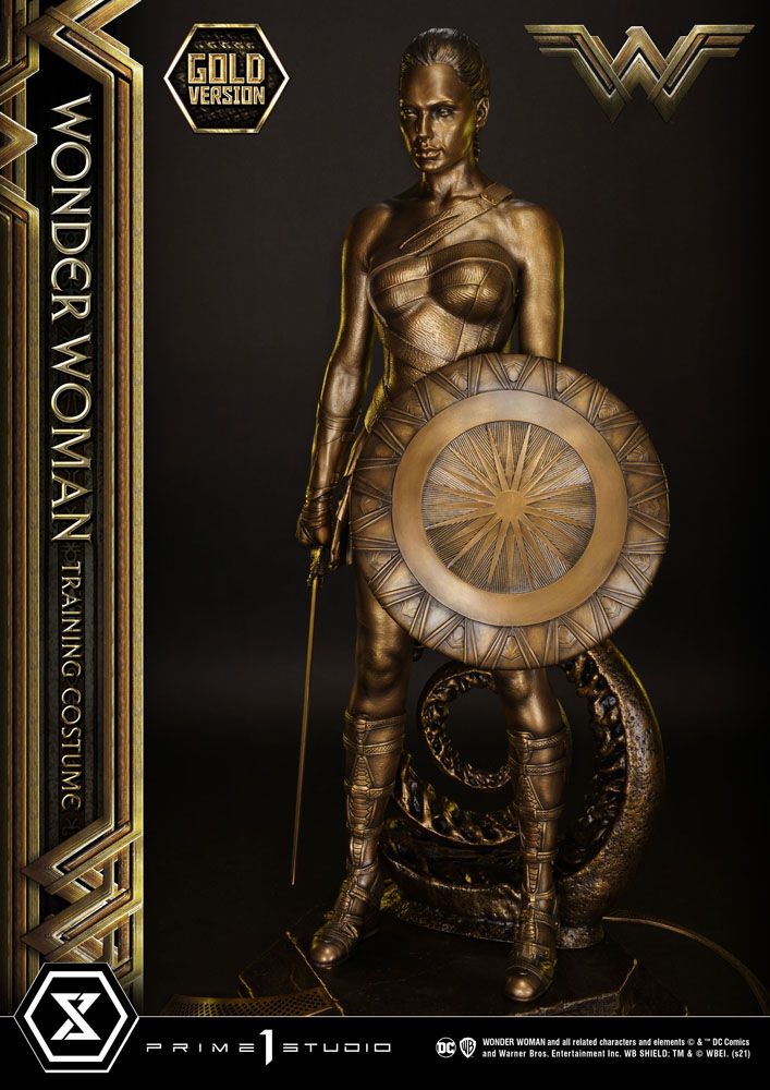 Wonder Woman Statue Wonder Woman Training Costume Gold Version 80cm - Scale Statue - Prime 1 Studio - Hobby Figures UK