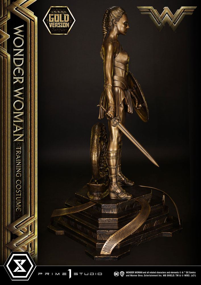 Wonder Woman Statue Wonder Woman Training Costume Gold Version 80cm - Scale Statue - Prime 1 Studio - Hobby Figures UK