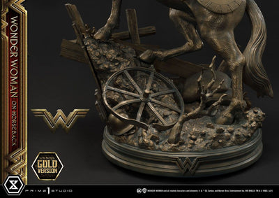 Wonder Woman Statue Wonder Woman on Horseback Gold Version 138cm - Scale Statue - Prime 1 Studio - Hobby Figures UK