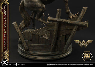 Wonder Woman Statue Wonder Woman on Horseback Gold Version 138cm - Scale Statue - Prime 1 Studio - Hobby Figures UK