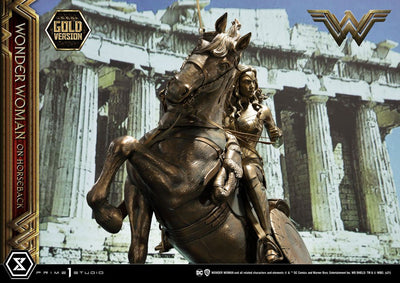 Wonder Woman Statue Wonder Woman on Horseback Gold Version 138cm - Scale Statue - Prime 1 Studio - Hobby Figures UK