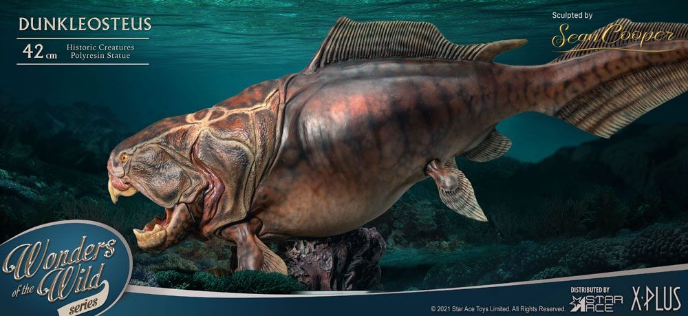 Wonders of the Wild Statue Dunkleosteus 42cm - Scale Statue - X-Plus - Hobby Figures UK