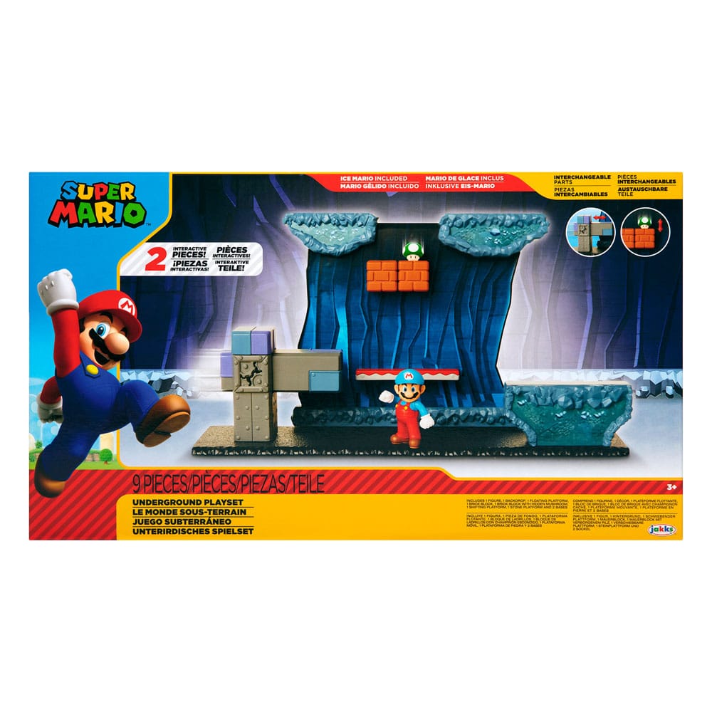 World of Nintendo Super Mario Playset Underground - Mini Figures - Jakks Pacific - Hobby Figures UK