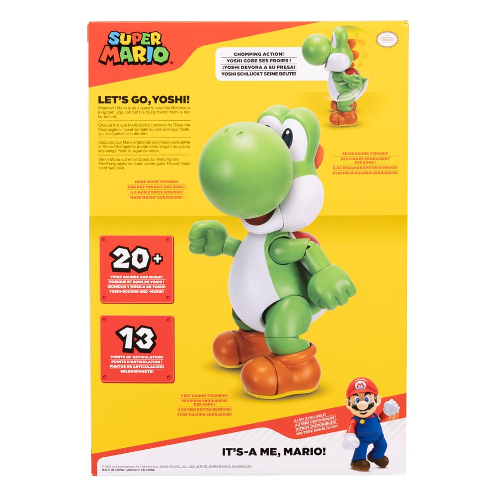 新品　SUPER MARIO LET'S GO, YOSHI フィギュアおまけ付 World of Nintendo Talking Action Figure Let's Go! – Hobby Figures