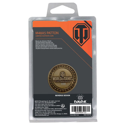 World of Tanks Collectable Coin Patton Tank Limited Editon - Scale Statue - FaNaTtik - Hobby Figures UK