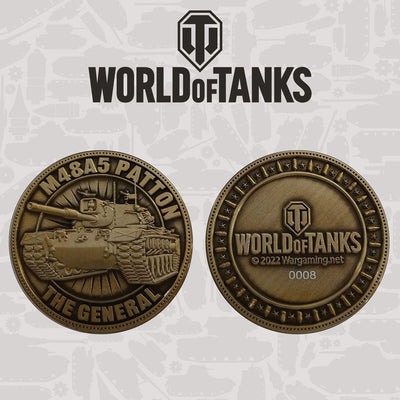 World of Tanks Collectable Coin Patton Tank Limited Editon - Scale Statue - FaNaTtik - Hobby Figures UK
