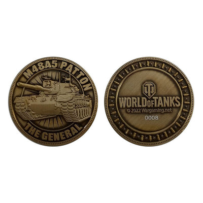 World of Tanks Collectable Coin Patton Tank Limited Editon - Scale Statue - FaNaTtik - Hobby Figures UK
