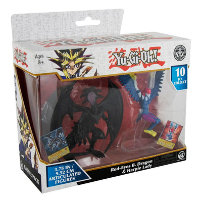 Yu-Gi-Oh! Action Figures 2-Pack Red-Eyes Black Dragon & Harpie Lady 10cm - Mini Figures - BOTI - Hobby Figures UK